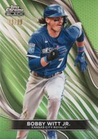 2024 Topps Chrome Black #72 Bobby Witt Jr. Green Baseball Card
