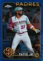 2024 Topps Chrome Logofractor Edition #263 Fernando Tatis Jr. Blue Refractor Baseball Card