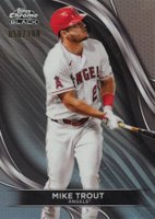 2024 Topps Chrome Black #73 Mike Trout Refractor Baseball Card