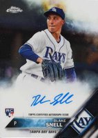 2016 Topps Chrome Rookie Autographs #RA-BS Blake Snell Baseball Card