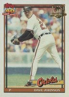 1991 Topps Desert Shield #163 Dave Johnson Baseball Card