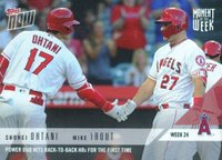 2018 Topps Now Moment of the Week #MOW24 Mike Trout/Shohei Ohtani Baseball Card
