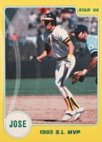 1986 Star Canseco #3 Jose Canseco 1985 S.L. MVP Baseball Card