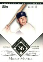 2007 Topps Moments & Milestones  #167 Mickey Mantle 36 Home Runs Baseball Card