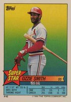 1989 Topps Stickercard #45 Ozzie Smith D.Jones-3/M.Grace-324 Baseball Card