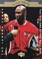 1996 Collector's Choice Jordan A Cut Above #CA6 Michael Jordan Basketball Card