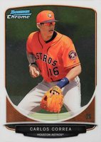 2013 Bowman Chrome Draft Picks & Prospects Top Prospects #TP-10 Carlos Correa Baseball Card