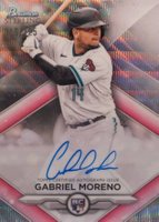 2023 Bowman Sterling Rookie Autographs #RAGM Gabriel Moreno Wave Baseball Card