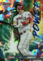 2019 Bowman's Best Power Producers #PP-MT Mike Trout Atomic Refractor Baseball Card