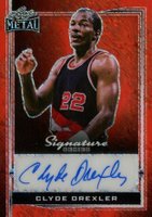 2024 Leaf Metal Signature Series Autographs #BCD1 Clyde Drexler Orange Shimmer 1/1 Basketball Card