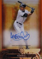 2024 Topps Tribute Pillars of the Game Autographs #PTGAI Ichiro Orange Baseball Card