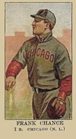 1909 American Caramel #7 Frank Chance Baseball Card
