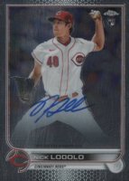 2022 Topps Chrome Rookie Autographs #RANL Nick Lodolo Baseball Card