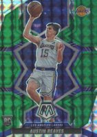 2021 Panini Mosaic #241 Austin Reaves Green Mosaic Basketball Card