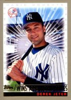 2000 Topps #478 Derek Jeter Magic Moments-Wins 1998 WS Baseball Card