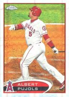 2012 Topps Chrome #80 Albert Pujols Facing Left-Xfractor Baseball Card