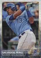 2015 Topps #39 Salvador Perez Batting Baseball Card