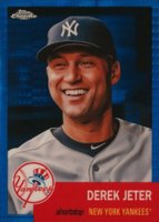 2022 Topps Chrome Platinum Anniversary #2 Derek Jeter Blue Prism Refractor Baseball Card