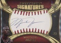 2007 Upper Deck Sweet Shot Sweet Spot Baseball Skin Autographs #SP-MJ Michael Jordan Red Stitching Basketball Card