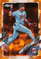 2021 Topps Chrome Sapphire #649 Luis Arraez Orange Baseball Card