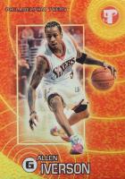 2002 Topps Pristine  #11 Allen Iverson Uncirculated Gold Refractor Basketball Card
