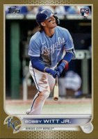 2022 Topps Update #US100 Bobby Witt Jr. Gold Baseball Card