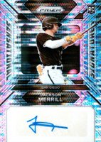 2024 Panini Prizm Sensational Signatures #SSJM Jackson Merrill Pulsar Prizm Baseball Card