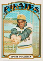 1972 Topps #60 Manny Sanguillen Baseball Card