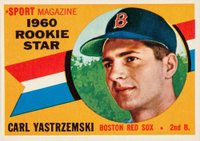 1960 Topps #148 Carl Yastrzemski Rookie Star Baseball Card