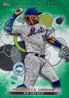 2022 Topps Inception #36 Francisco Lindor Green Baseball Card