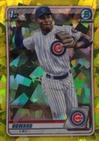 2020 Bowman Draft Chrome Sapphire Edition #BD98 Ed Howard Yellow Baseball Card