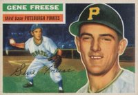 1956 Topps #46 Gene Freese White Back Baseball Card