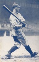 1928 Exhibits Blue Set 7 # Lou Gehrig Baseball Card