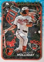 2024 Topps Holiday #H50 Jackson Holliday Variation Baseball Card