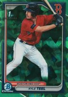 2024 Bowman Sapphire Edition Chrome Prospects #BCP48 Kyle Teel Green Baseball Card