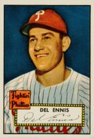 1952 Topps #223 Del Ennis Baseball Card