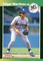 1989 Donruss #645 Edgar Martinez Baseball Card
