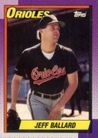 1990 Topps #296 Jeff Ballard Baseball Card