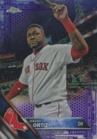 2016 Topps Chrome #153 David Ortiz Purple Refractor Baseball Card
