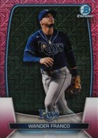 2023 Bowman Mega Box Chrome #97 Wander Franco Pink Baseball Card