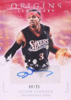 2020 Panini Origins Legendary Autographs #LAAIV Allen Iverson Red Basketball Card