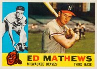 1960 Topps #420 Ed Mathews Baseball Card