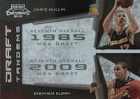 2009 Panini Playoff Contenders Draft Tandems #19 Chris Mullin/Stephen Curry Basketball Card