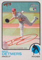 2022 Topps Heritage Real One Autographs #ROARD Reid Detmers Red Ink Baseball Card