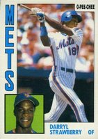 1984 O-Pee-Chee #182 Darryl Strawberry Baseball Card