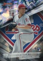2016 Bowman's Best  #9 Aaron Nola Atomic Refractor Baseball Card
