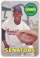 1969 Topps #486y Paul Casanova Yellow Letters Baseball Card