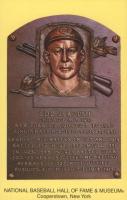 1964 DATE Hall of Fame Yellow Plaque Postcard # Edd Roush Baseball Card