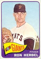 1965 Topps #84 Ron Herbel Baseball Card