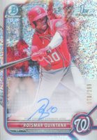 2022 Bowman Chrome Prospect Autographs #CPARQ Roismar Quintana Speckle Refractor Baseball Card